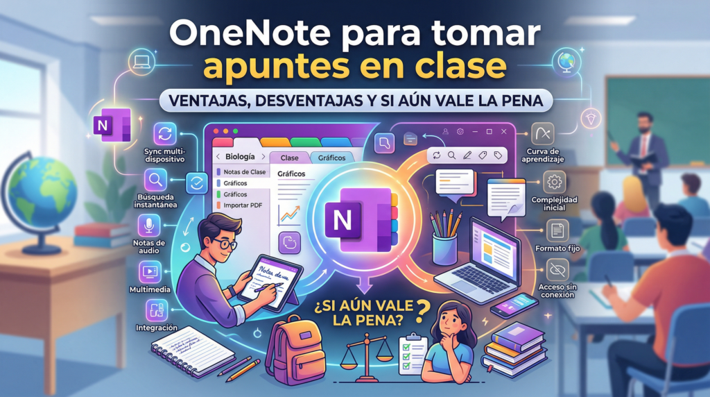OneNote para tomar apuntes en clase: ventajas, desventajas y si aún vale la pena